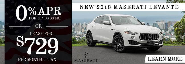 New 2018 Maserati Levante