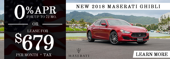 New 2018 Maserati Ghibli