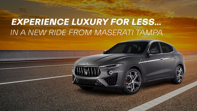 Experience luxury for less in a new ride from Maserati Tampa