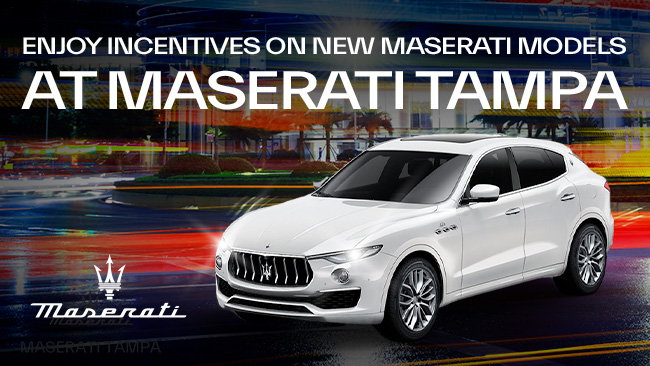 enjoy incentives on new Maserati models at Maserati Tampa