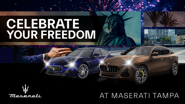 Celebrate your freedom at Maserati Tampa