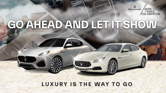 Go ahead and let it show. Luxury is the way to go.