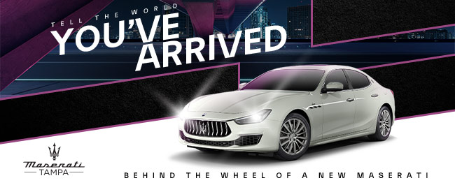 Promotional offer from Maserati Tampa, Tampa Florida