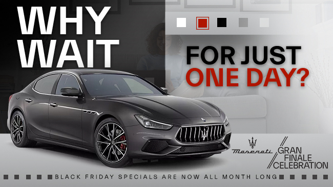 Promotional offer from Maserati Tampa, Tampa Florida