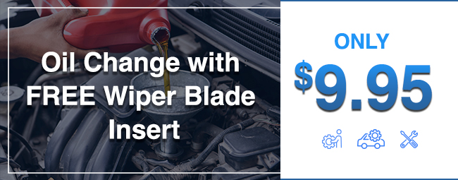 Oil Change with FREE wiper blade insert