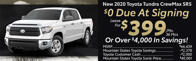 New 2020 Toyota Tundra
