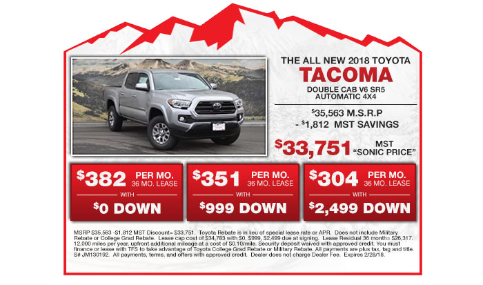 The All New 2018 Toyota Tacoma