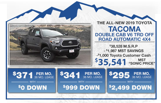 New 2019 Toyota Tacoma Double Cab V6 TRD Off-Road Automatic 4x4