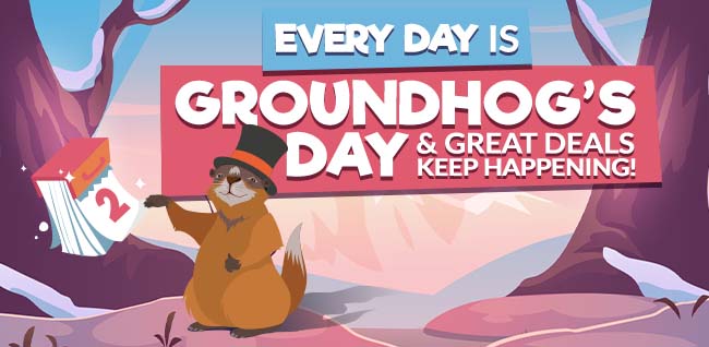 groundhog day cartoon imagery