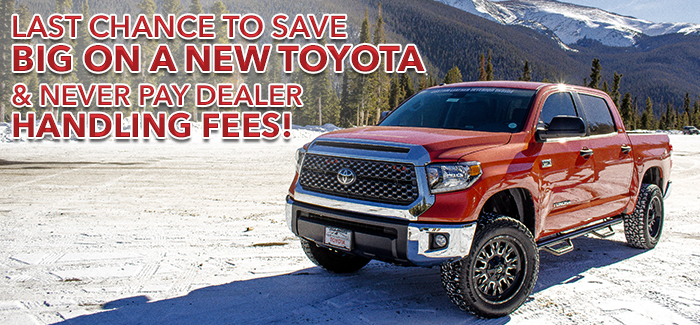 Last Chance to Save BIG on a New Toyota