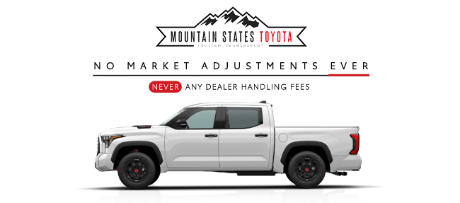 No Market adjustments ever - never any dealer handling fees