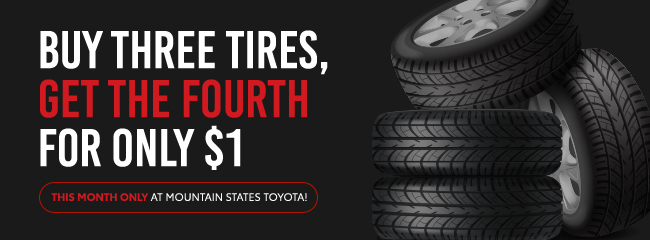 Buy three tires get the 4th for only $1