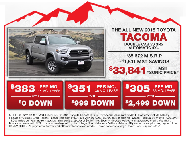 The All-New 2018 Toyota Tacoma Double Cab V6 SR5 Automatic 4x4
