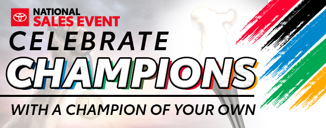Celebrate Champions With A Champion Of Your Own
