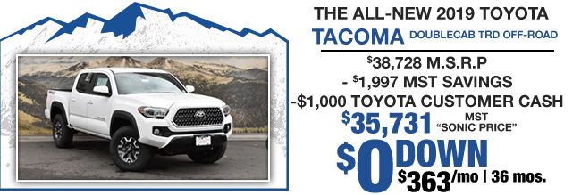 New 2019 Toyota Tacoma