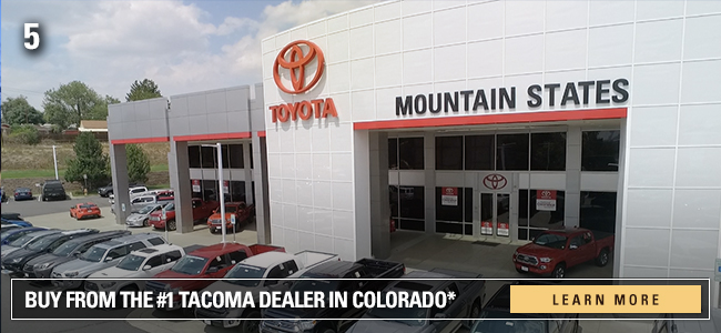 Buy from the #1 Tacoma dealer in Colorado