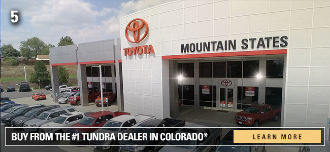 Buy from the #1 Tundra dealer in Colorado