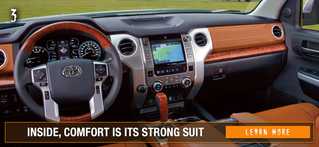 Inside, Comfort Is Its Strong Suit