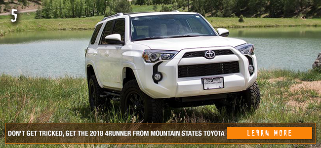 Get The 2018 4Runner From Mountain States Toyota