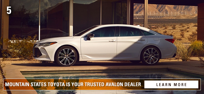 Mountain States Toyota Is Your Trusted Avalon Dealer