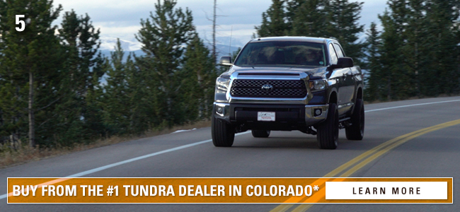 Buy from the #1 Tundra dealer in Colorado