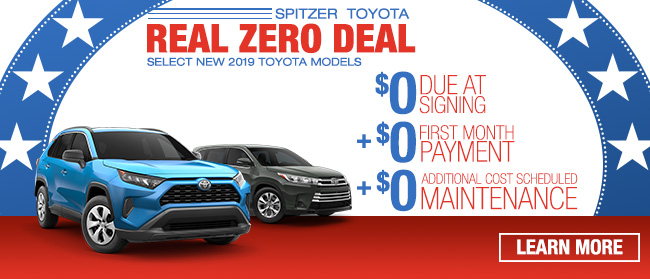 Spitzer Toyota Real Zero Deal!