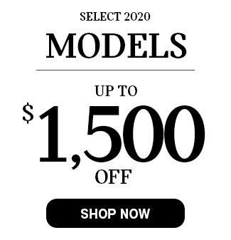 Up to $1,500 off select 2020 Models