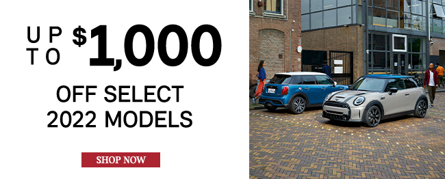 Up to $1,000 off select 2022 models