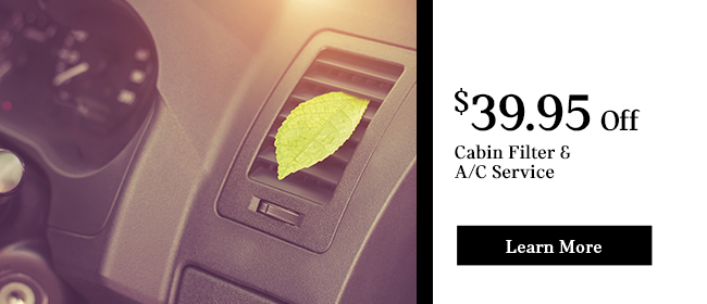 $40 Off Cabin Filter & A/C Service
