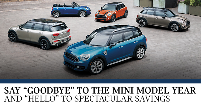 Say “Goodbye” To The MINI Model Year And “Hello” To Spectacular Savings
