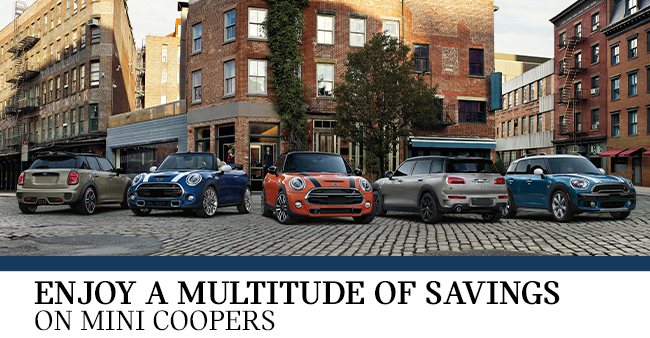 Enjoy a Multitude of Savings on MINI Coopers