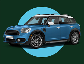 Blue MINI Cooper