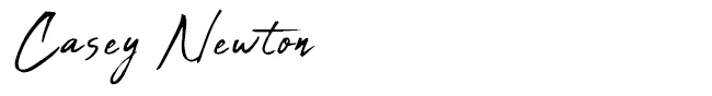 Casey Newton signature
