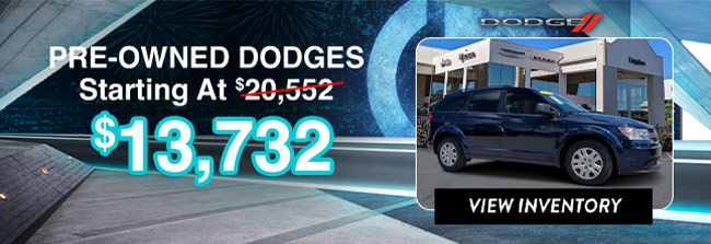 pre-owned Dodges starting at 6881