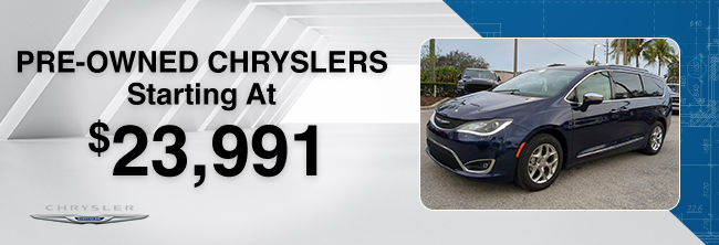 pre-owned Chryslers starting at 23,991