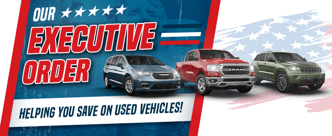Our Executive Order, helping you save on used vehicles.
