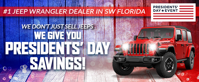 We Don’t Just Sell Jeeps… We Give You Presidents' Day Savings!