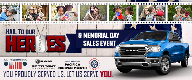Hail To Our Heroes Event & Memorial Day Sales Event