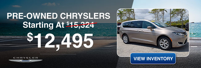 pre-owned Chryslers starting at 16,541