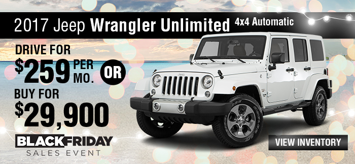 2017 Jeep Wrangler Unlimited 4x4 Automatic