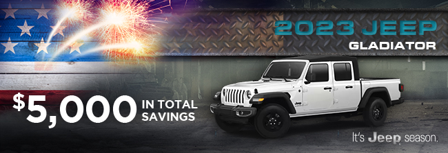 special offer on Jeep Gladiator
