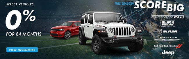 Select New Jeeps & Chryslers