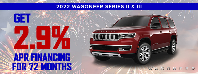 special offer on 2022 Wagoneer Series II and III