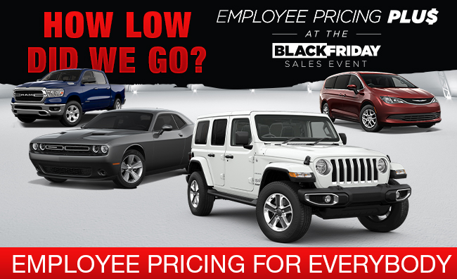 How Low Did We Go? Employee Pricing For Everybody
