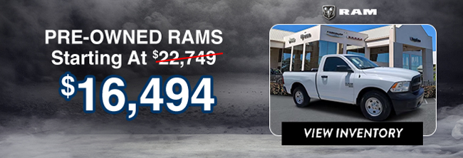 pre-owned RAMS starting at 18,391