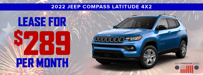 Special offer on 2022 Jeep Compass Latitude