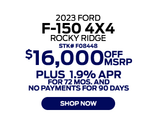 2023 Ford F-150 4X4 Rocky Ridge offer