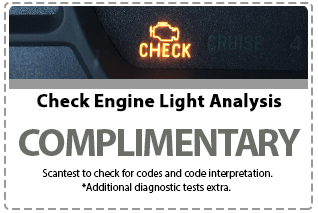 Complimentary Check Engine Light Analysis