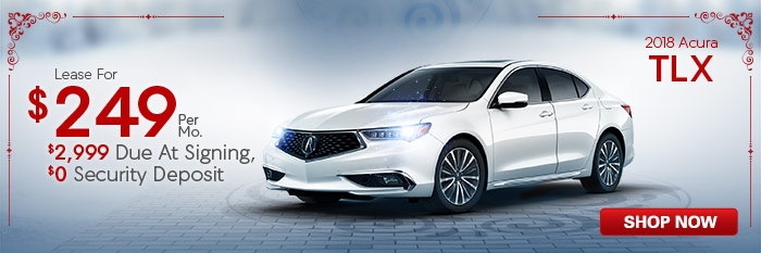 2018 Acura TLX 
Lease for $249/month