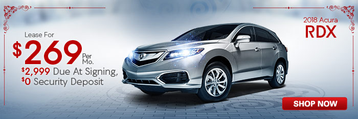2018 Acura RDX 
Lease $269/month